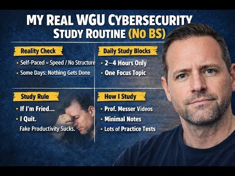 My Real WGU Cybersecurity Study Routine (No BS)