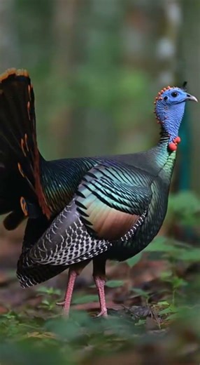 Rare Ocellated Turkey in the Jungle | A Colorful Wild Bird from Mexico #birds #birdsong #birdsounds