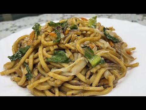 How to cook Flat Japanese Noodles | Flat Miki-Mami