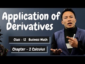 Application of Derivatives | Calculus | Class 12 Business Math in Nepali | Chapter 2 | NEB – Gurubaa