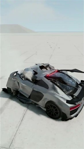 Audi R8 Crash Test at 100, 200 & 350 km/h! 💥🔥 | BeamNG