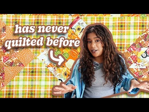 Fashion Designer Tries Quilting // Quilted Hot Pad Table Runner