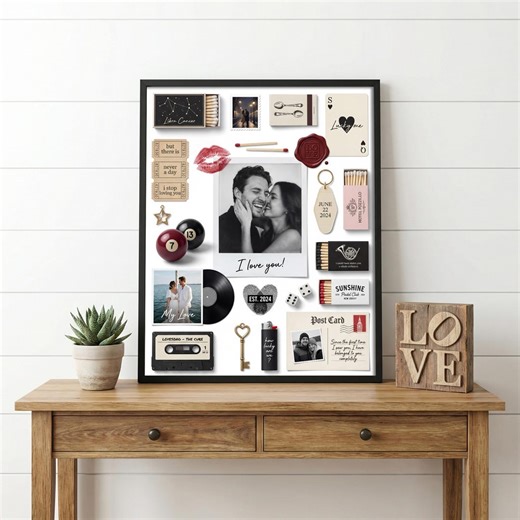 Editable Matchbook Template for Couples, Custom Matchbox Poster Anniversary Gift, DIY Canva Matchbook Wall Art Printable Instant Download - Etsy