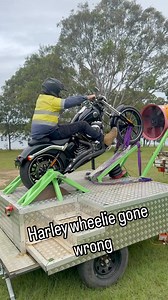 Harley wheelie gone wrong!! #harley #wheelie #wheeliemachine #harleydavidson #wheeliewednesday #brisbane #australia | Wild Wheelies