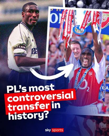 657K views · 8.8K reactions | "I'm happy at Spurs... I'm staying" 拉 Is Sol Campbell to Arsenal the most controversial transfer in Premier League history?  | Sky Sports Football | Facebook