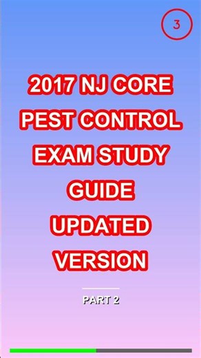 2017 Nj core pest control exam study guide Updated
