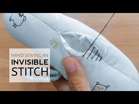 How to Sew a Ladder Stitch - Slip Stitch,Blind Stitch or Invisible Stitch Instructions||Camas Sewing