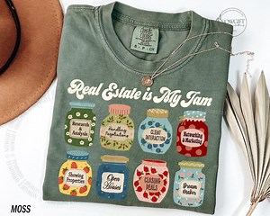 Realtor Shirt, Real Estate Shirt, Estate Agent Shirt, Cute Real Estate is My Jam, New Realtor, Real Estate Christmas Gift, Real Estate Girl - Etsy