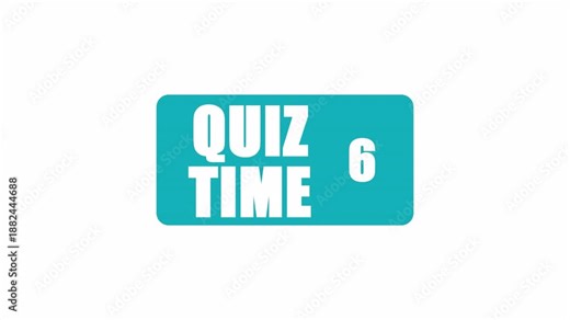 Quiz time 10 seconds animated text for interactive question segment