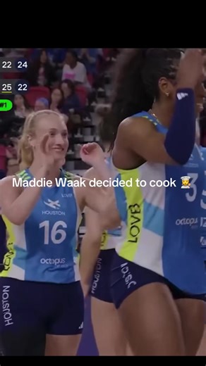 Waak will cook you fr #volleyball #volleyballplayer #lovb #clubvolleyball #volleyballhighlights @maddiewaak @LOVB Houston Volleyball