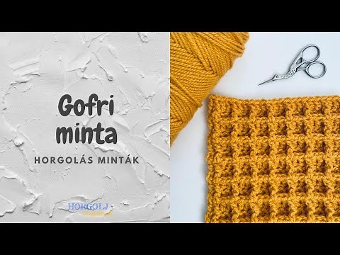 Gofri horgolás minta / Horgolás minták