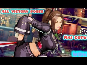 fatal fury cotw : all victory poses of mai shiranui 4k full hd