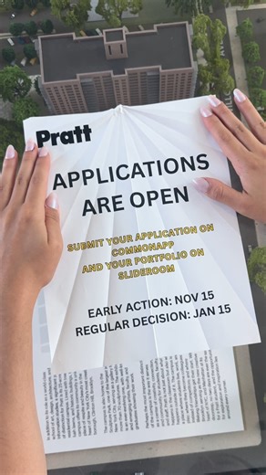 Pratt Institute on Instagram: "Our Fall 2026 applications for all first-year, transfer, and graduate programs are open! Find more information at the link in our bio, and start your Pratt journey today! Video: Emilia Carbajal, BFA Film ’27 #PrattInstitute #Pratt #NYC #Brooklyn #ClintonHill #ArtSchool #DesignSchool #LiberalArts #ArchitectureSchool"