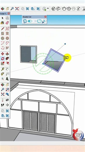 #sketchuppro tips tutorial! 🥰🥰 (Double cut #plugin in #sketchup) 🙂🙂 #sketchuptutorial #sketchup3d | Sahana Aktar