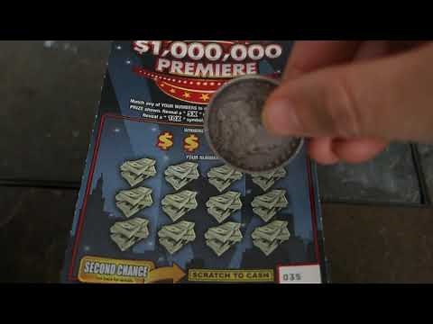 $1 Million Premiere New York Lottery $5 Scratch Ticket Review, How To Play, Second Chance Draw