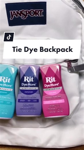 Tie Dye Backpack 🌀👀 #tiedye #diy #jansport