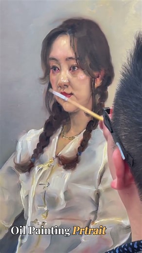 #women #portrait #oilpainting 👀