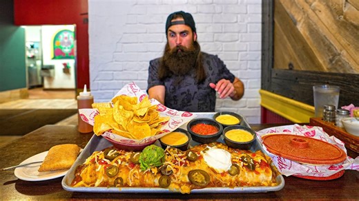 I haven't seen anyone do it in 3 years! | Ted’s Tex Mex challenge | Oklahoma ep.4 | BeardMeatsFood