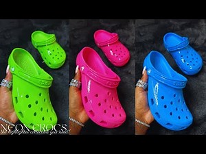 CROCS CLASSIC NEON HIGHLIGHTER CLOG UNBOXING REVIEW & TRY ON | FT. 3 COLORWAYS | HIGH SHINE CROCS!