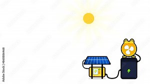 Simple and fun solar panel electrical process and tools. Perfect for any illustration you need.