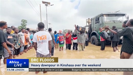 At least 33 dead in Kinshasa following flood The weekend downpour sent the Ndjili River over its banks, submerging neighborhoods and blocking key roads. Flash floods and landslides devastated several areas, leaving many without power or water, while infrastructure was severely damaged. | CGTN Africa
