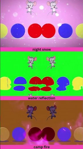 ABC MOUSE Intro Logo Effects(night snow, water reflection, camp fire)Sponsored by: Previews 2