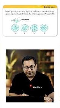 NATA 2023 PYQ: Master Embedded Figures in 60s! 📐 | NATA 2026 Prep #shorts