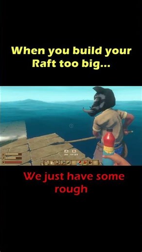 We Made Our Raft TOO BIG… 😭 #raft #survivalgames #gaming #gamingshorts #funnygaming #letsplay