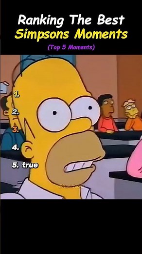 Ranking The Best Simpsons Moments