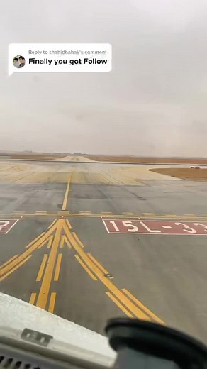 Aircraft Cockpit View: Landing on Airport Runway