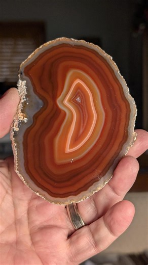 Red Orange Geode Agate Slice Slab Strength Courage Clarity 26a56 - Etsy