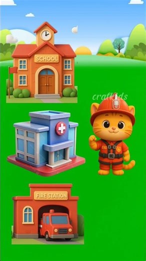 Where firefighter have go to work? #shorts #cartoon #usa #english