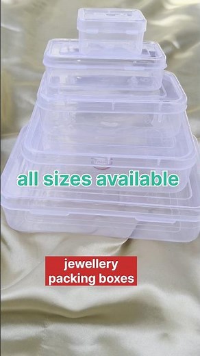Buy Plastic Jewellery Packing Boxes 🧿✨ | All Sizes & Prices | Shirisha Talks
