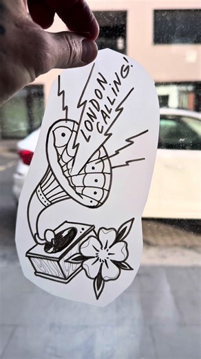 How to Draw a Gramophone: Step-by-Step Tattoo Design