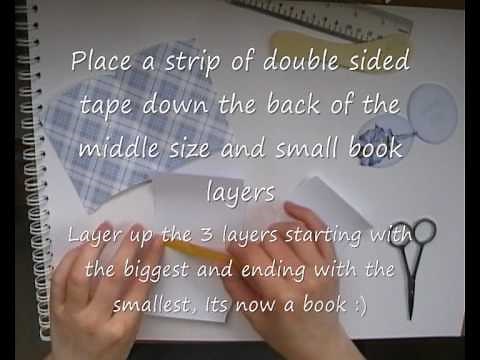 how to make a book style card craftsuprint
