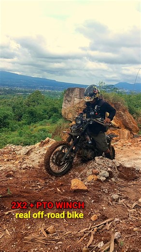 2x2 PTO winch real off-road motorcycle