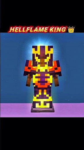 Hellflame King 👑🔥 Armor.! Minecraft Armor Trim Combination