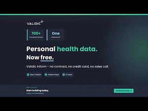 Get started with Validic Inform | Free health data API for developers