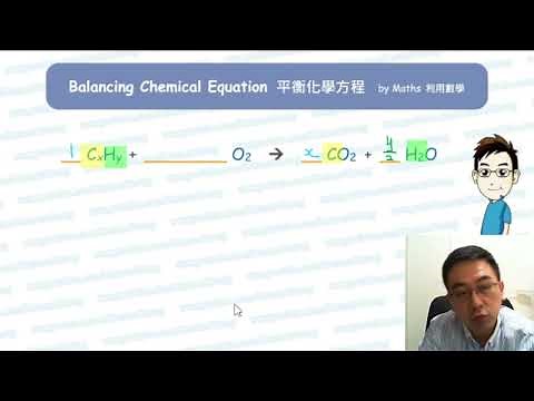 How to balance CxHy + O2 = CO2 + H2O