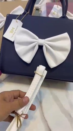 Bow Style Handbag High quality finish with adjustable belt Stylish use Just 1450 Only #handbags