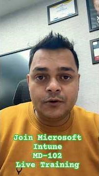 Join Microsoft Intune Live Training | MD-102 Certification.