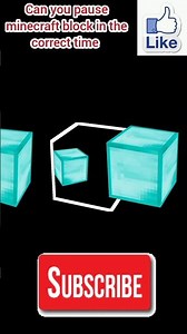 Can you pause minecraft block in the correct time? #shorts #minecraft #pause