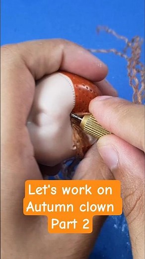 LET'S work on AUTUMN CLOWN REROOT #ooak #doll #hair #monsterhigh #custom #halicrafts #repaint