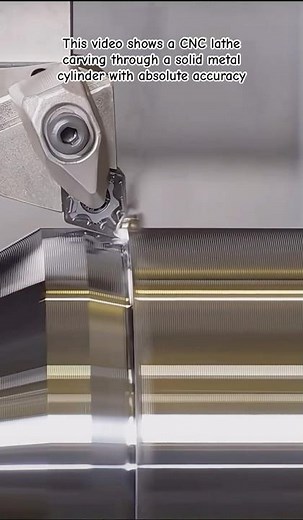 The Art of the CNC Lathe #CNCMachining #Engineering #Metalworking #OddlySatisfying #LatheWork