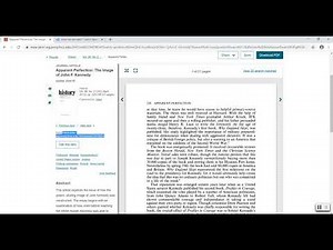 Searching for Articles: JSTOR