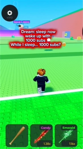 Dream: sleep nowwake up with 1000 subs #roblox #shorts #robloxgame #gaming #viral