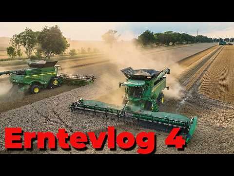 Vlog 351 Zusammen mit dem John Deere X9 im Weizen. Erträge enttäuschen?