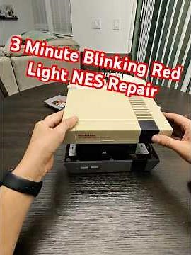 3 Minutes NES Blinking Red light Repair | 72 Pin connector replacement