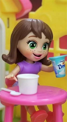 Polly em na hora do lanche