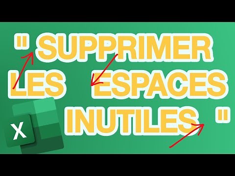 Comment supprimer les espaces dans une cellule Excel